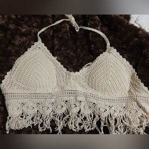 Halter crochet top size xsmall -small